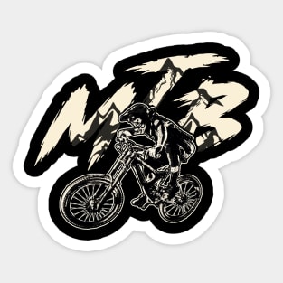 MTB Brush Style Sticker